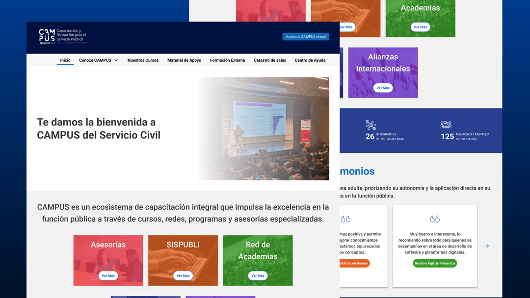 Rediseño LMS Moodle — Campus Servicio Civil